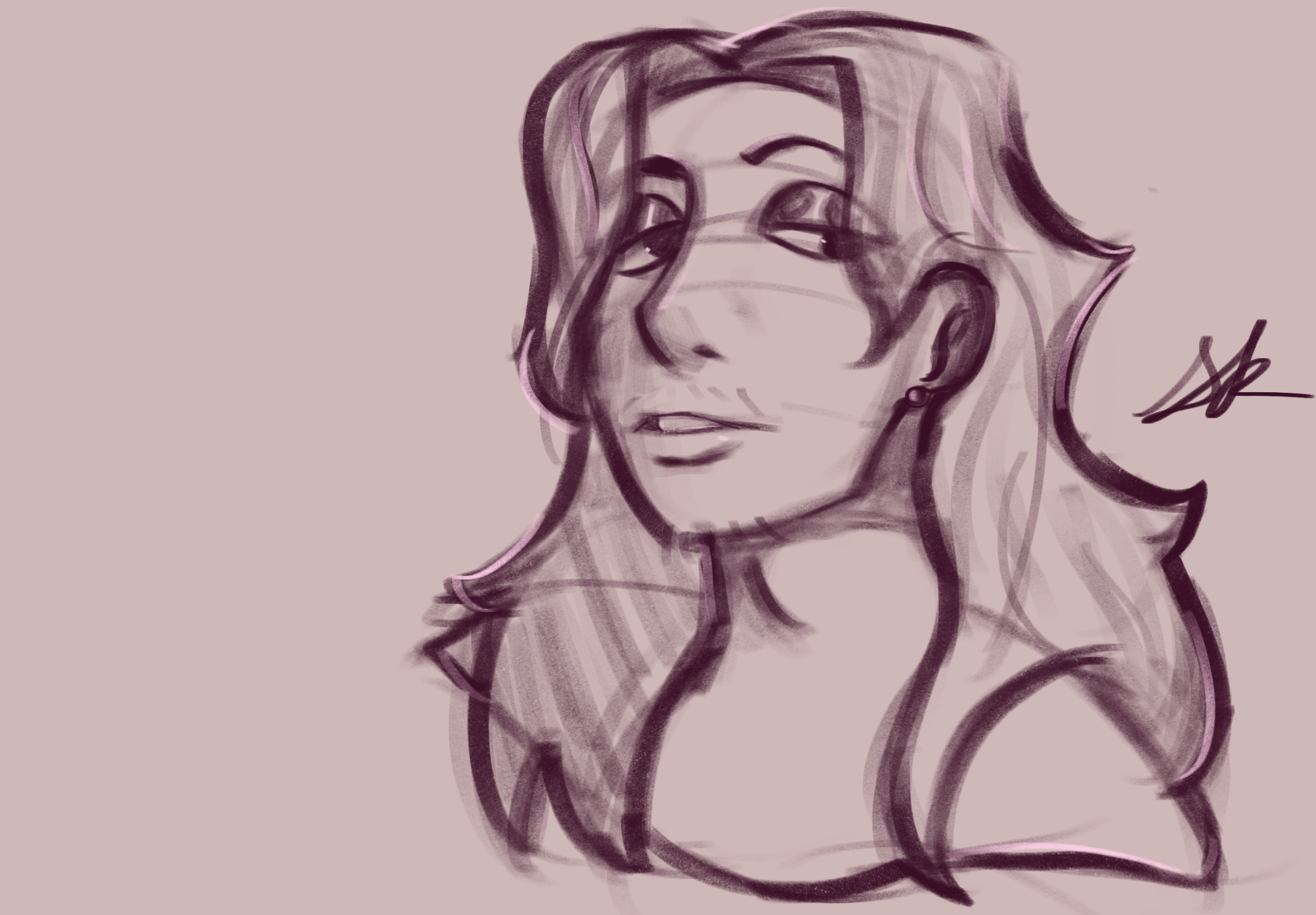 cute guy sketch uwu